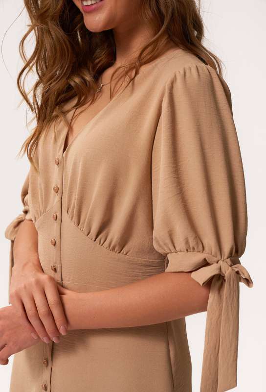 Платье KaVari 1044 бежевый KaVari купить по оптовым и розничным ценам