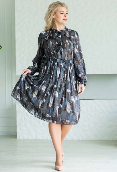 Платье ASV 2219 серый ASV купить по оптовым и розничным ценам