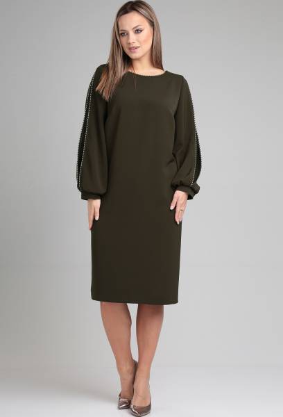 Платье Viola Style 01050 хаки Viola Style купить по оптовым и розничным ценам