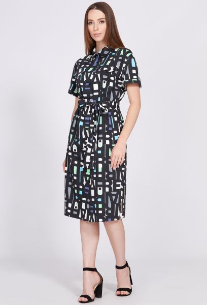 Платье Solei 4659 черный буквы Solei купить по оптовым и розничным ценам