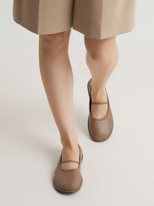 Балетки мэри-джейн FONTAYNE/002/4320777, серо-коричневый OFFICINE CREATIVE купить по оптовым и розничным ценам