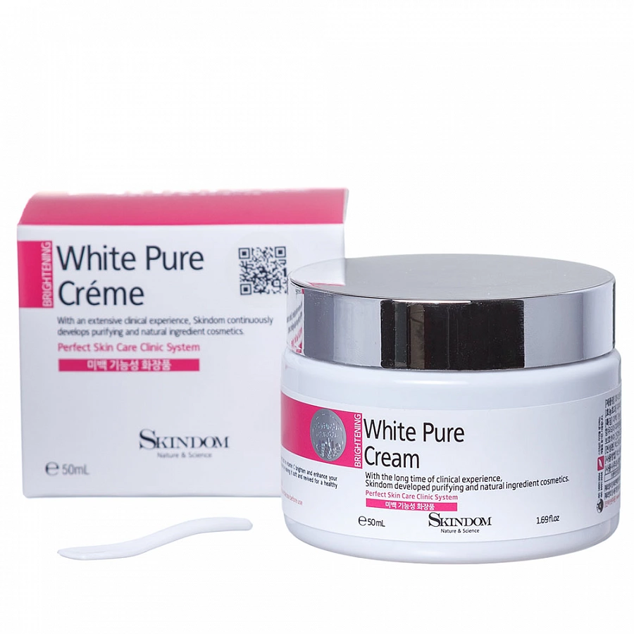 Крем выравнивающий цвет для лица / WHITE PURE CREAM 50 мл SKINDOM купить по оптовым и розничным ценам