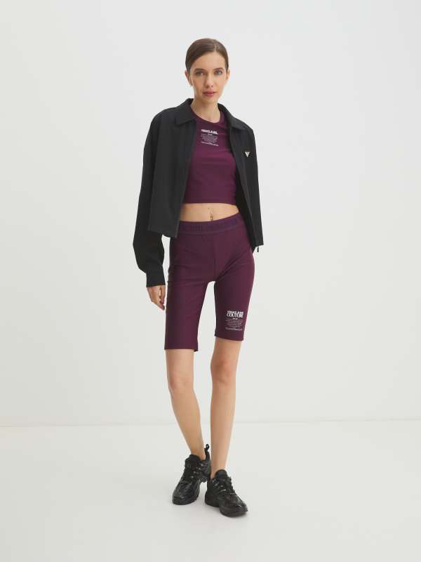 Женские велосипедки WARRANTY 77HAC106/4102898, темно-фиолетовый VERSACE JEANS COUTURE купить по оптовым и розничным ценам