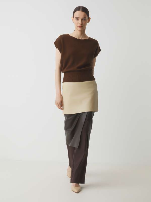 Женский жилет HJ703331/4539014, шоколадный MAISON DAVID купить по оптовым и розничным ценам