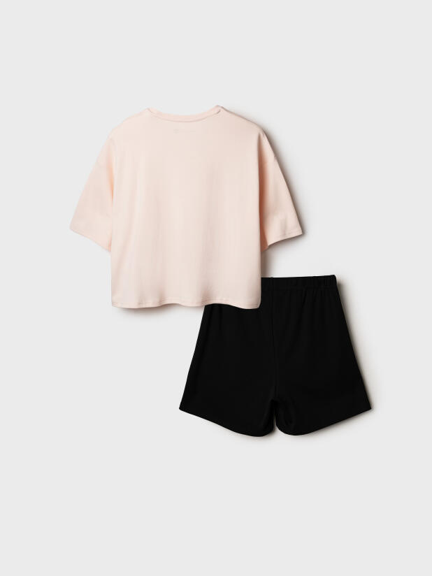 Комплект трикотажный для женщин: фуфайка (футболка), шорты 32586003 PlayToday купить по оптовым и розничным ценам