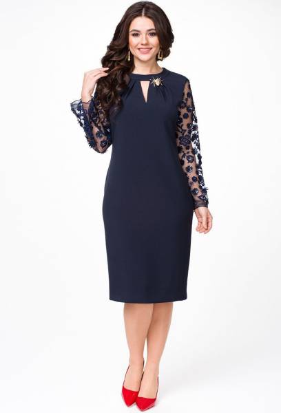 Платье Melissena 938 синий Melissena купить по оптовым и розничным ценам
