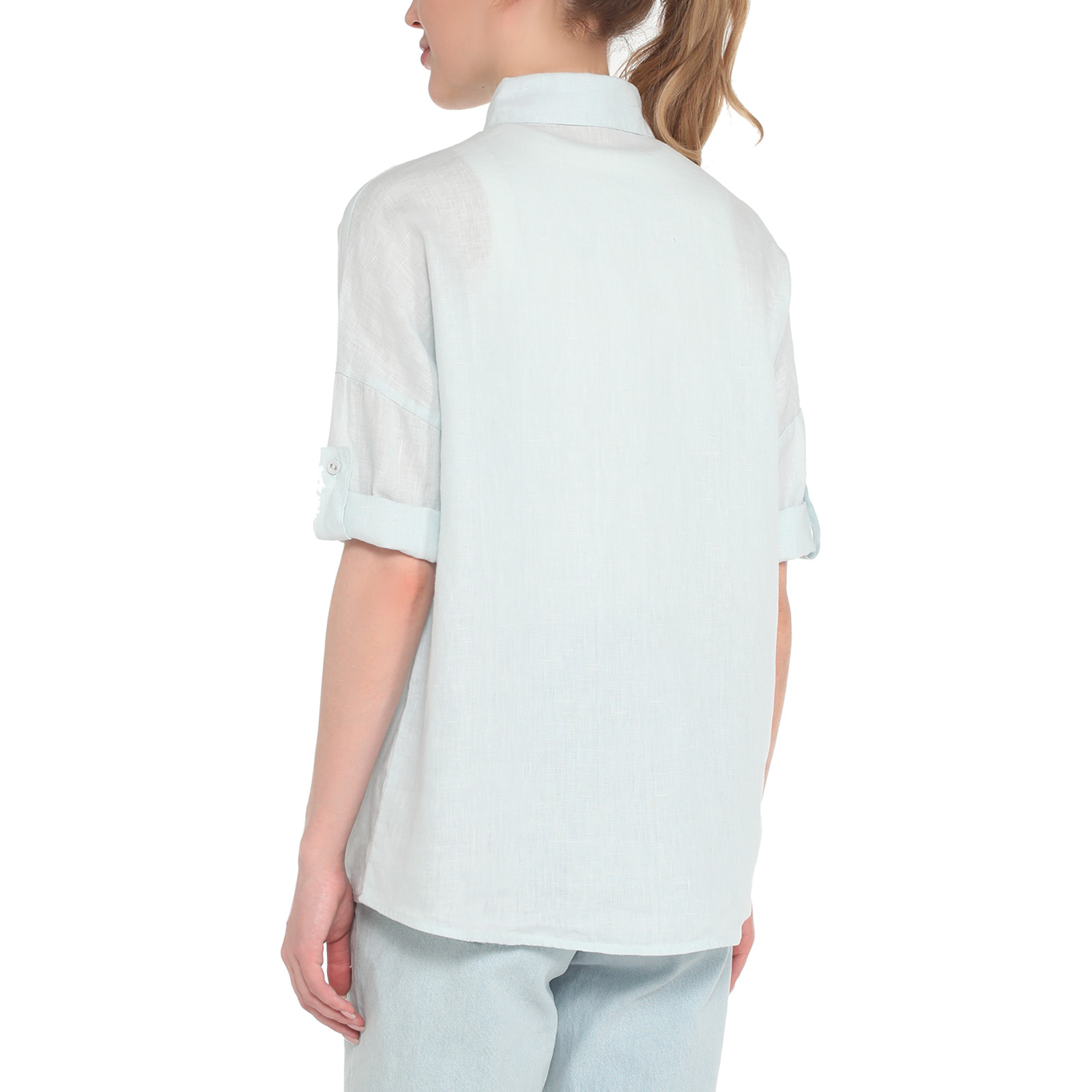 Женская рубашка MLY2115/3611717, бледно-голубой MAISON DAVID купить по оптовым и розничным ценам