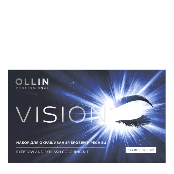 Набор для окрашивания бровей и ресниц, иссиня-черный / Ollin Vision 20 мл OLLIN PROFESSIONAL купить по оптовым и розничным ценам