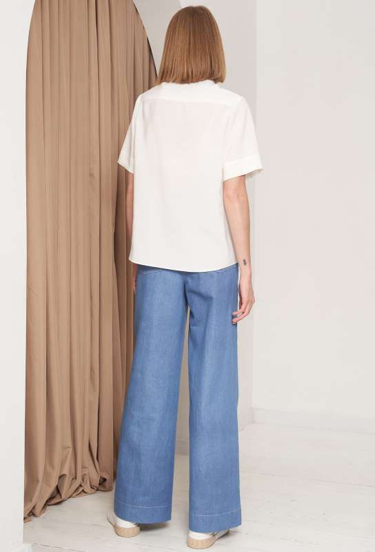 Блуза Gizart 5208 молочный GizArt купить по оптовым и розничным ценам