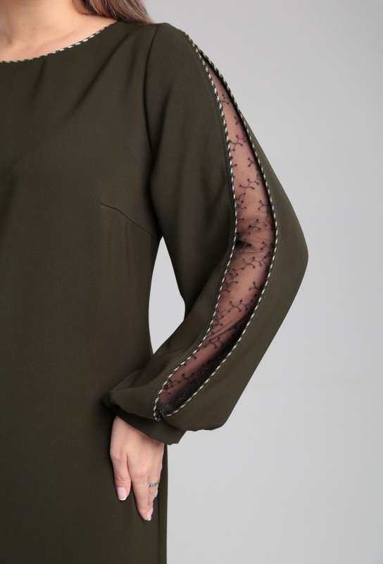 Платье Viola Style 01050 хаки Viola Style купить по оптовым и розничным ценам