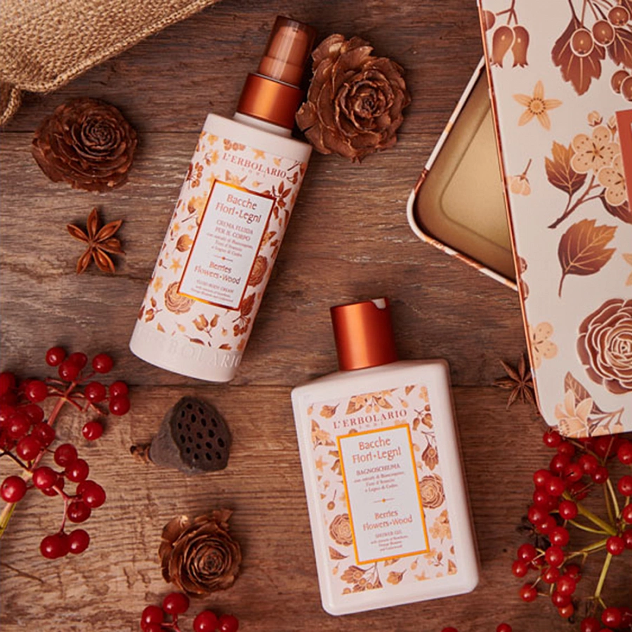 Крем-флюид увлажняющий для тела / Berries Flowers Wood Fluid Body Cream 200 мл LERBOLARIO купить по оптовым и розничным ценам