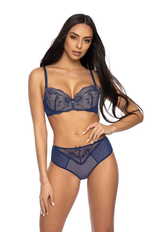 Трусы-слип F-3530-5 Percy Bezowo-Granatowy