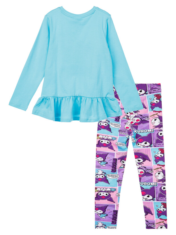 Комплект трикотажный для девочек: фуфайка (футболка), брюки (легинсы) 32442007 PlayToday купить по оптовым и розничным ценам