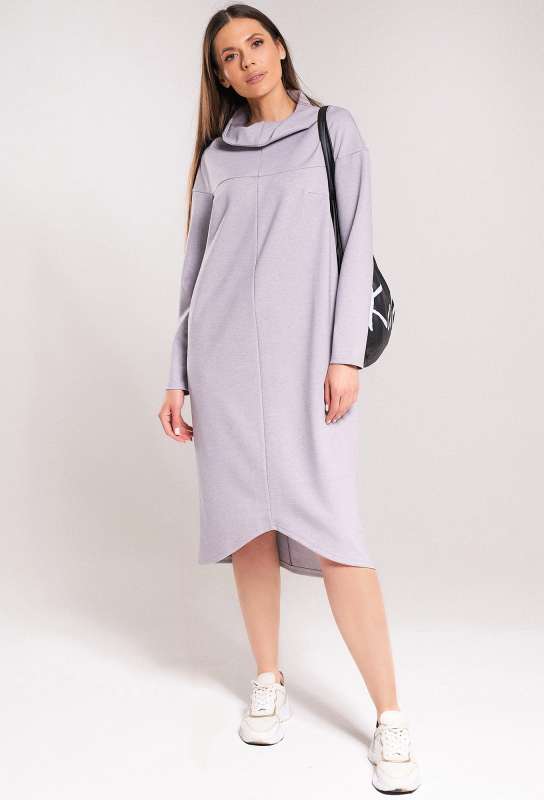 Платье KaVari 1006 серый KaVari купить по оптовым и розничным ценам