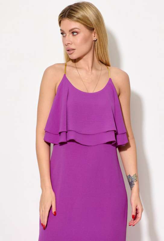 Платье Viola Style 01047 фуксия Viola Style купить по оптовым и розничным ценам