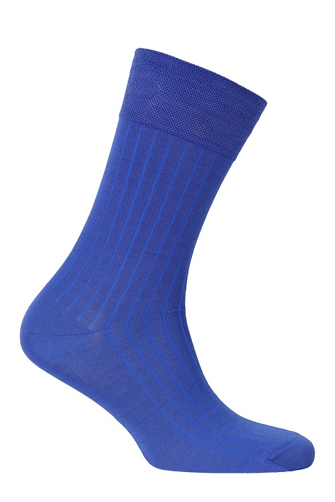 Мужские носки Premium "в рубчик" Синий OPIUM купить по оптовым и розничным ценам