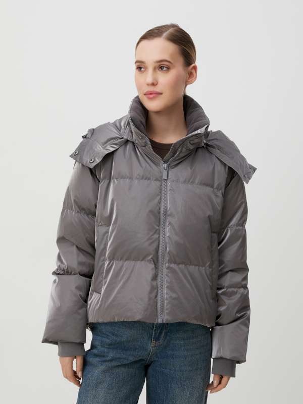 Женский пуховик MLY010/3703562, светло-серый MAISON DAVID купить по оптовым и розничным ценам