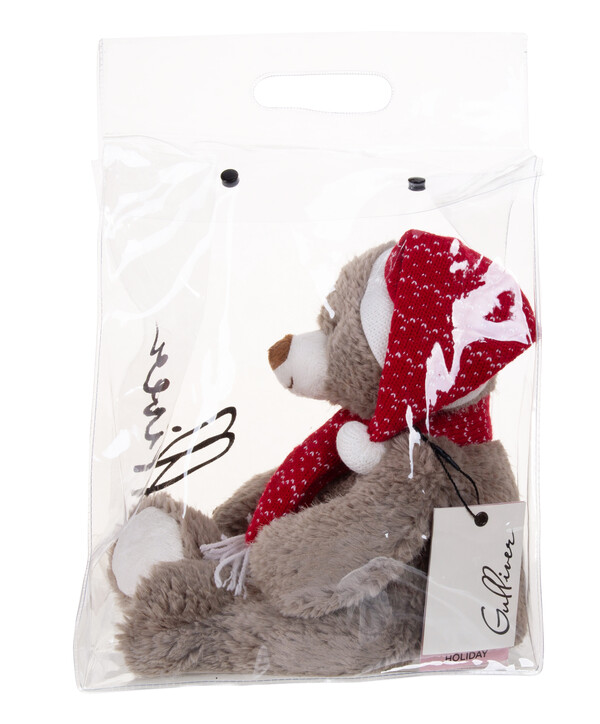 Мишка в колпаке и шарфе, 35 см, мягкая игрушка Gulliver, коллекция Holiday 81-HK0159A1A Gulliver toys купить по оптовым и розничным ценам