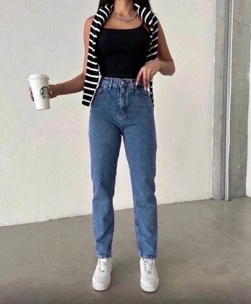 Джинсы МОМ SS009