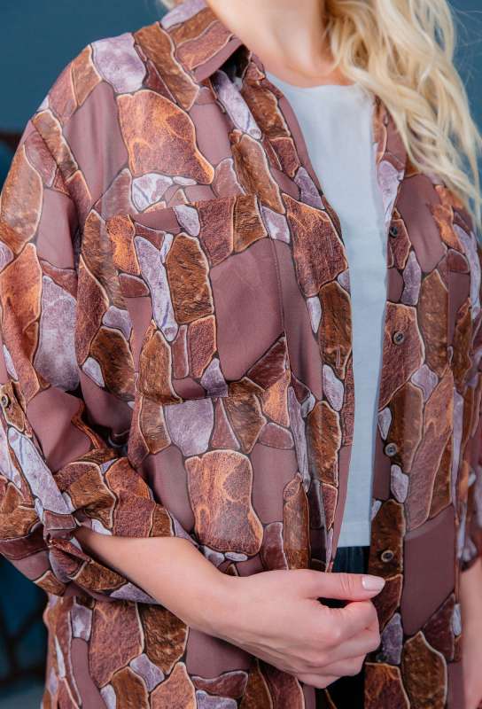 Туника ASV 2542 коричневый ASV купить по оптовым и розничным ценам