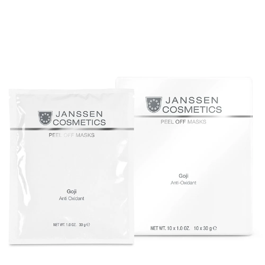 Маска альгинатная восстанавливающая anti-age / Goji Anti Oxidant Peel off masks 10*30 г JANSSEN COSMETICS купить по оптовым и розничным ценам