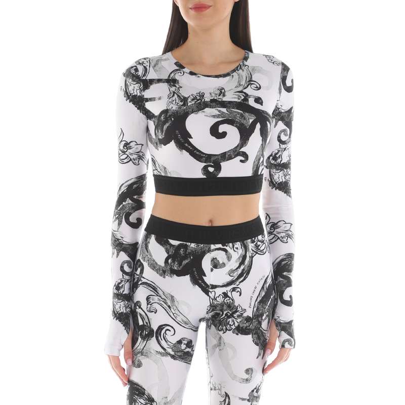 Топ лонгслив 76HAH218/3818688, белый VERSACE JEANS COUTURE купить по оптовым и розничным ценам