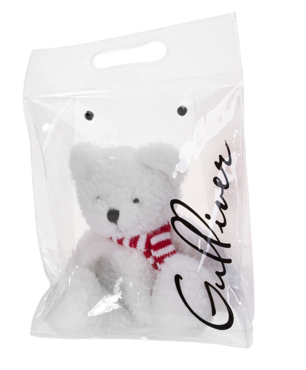 Мишка белый в шарфе, 21 см, мягкая игрушка Gulliver, коллекция Holiday 70-KY23SP2807 Gulliver toys купить по оптовым и розничным ценам