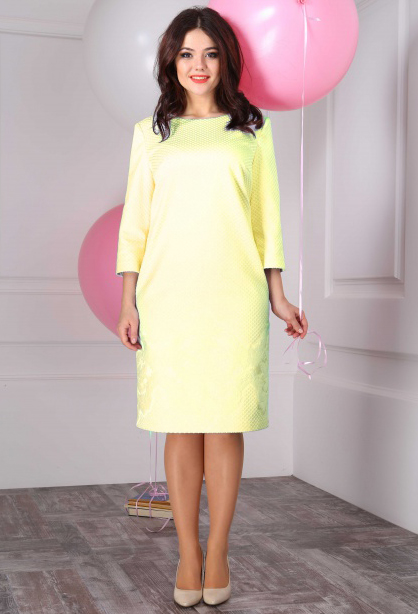Платье Anastasia Mak 412 желтый Anastasia Mak купить по оптовым и розничным ценам
