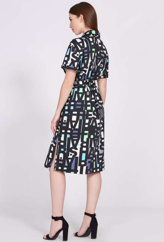 Платье Solei 4659 черный буквы Solei купить по оптовым и розничным ценам