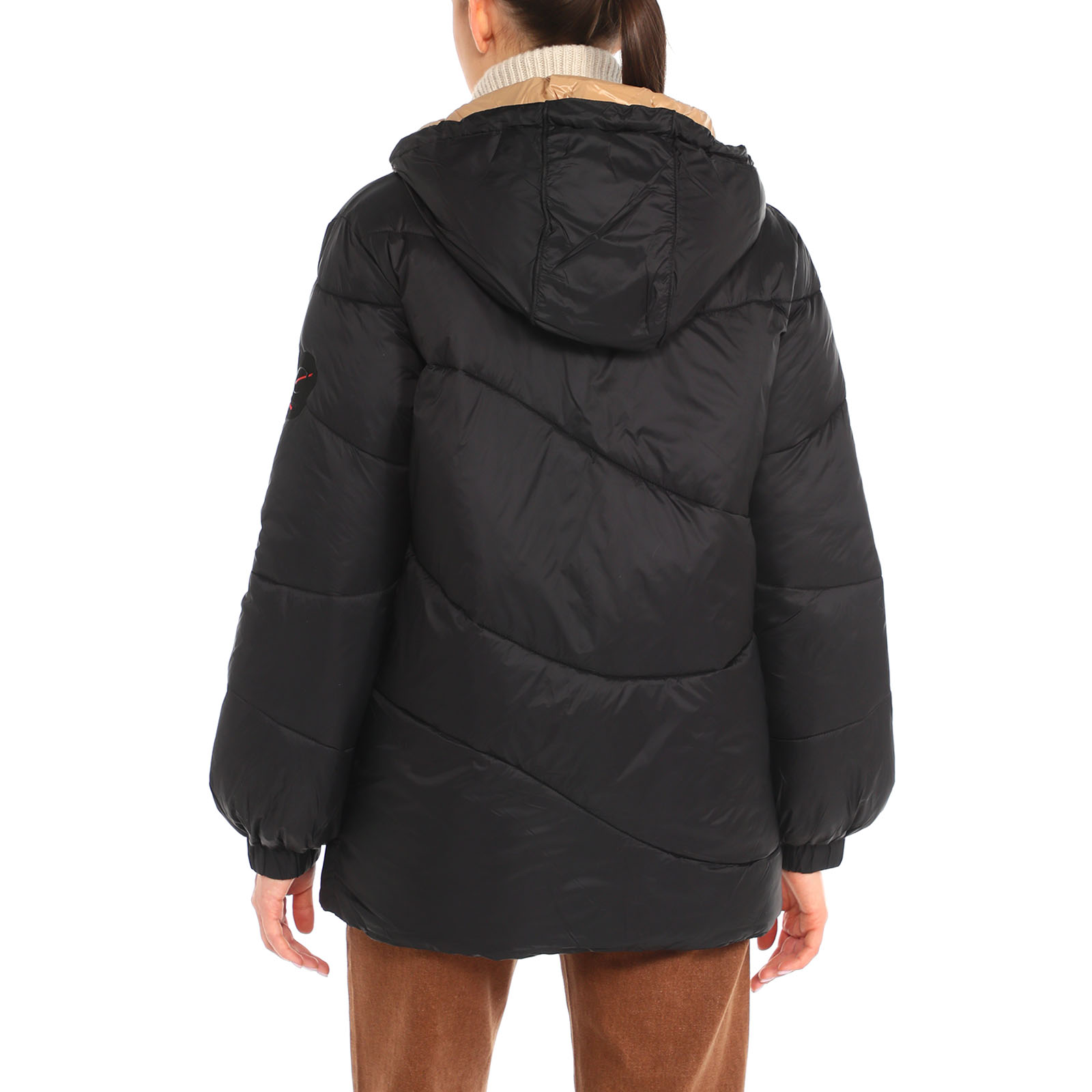 Женский пуховик C7JN0068/3579490, черный Cafe' Noir Jeans купить по оптовым и розничным ценам