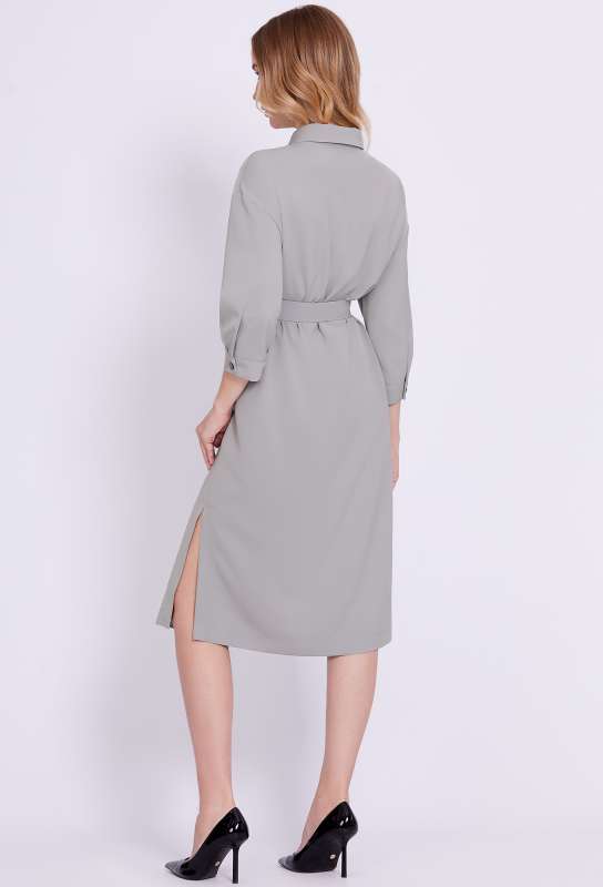 Платье Solei 4433 серый Solei купить по оптовым и розничным ценам