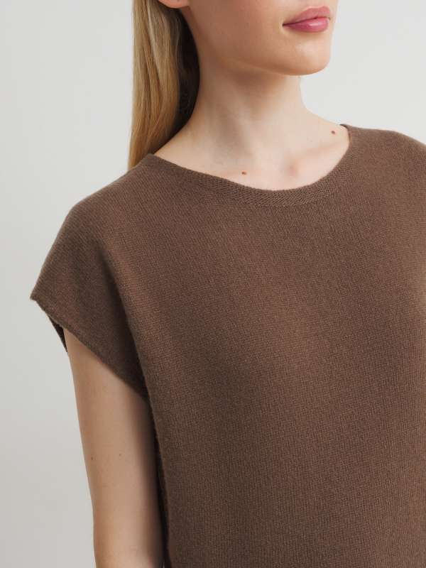 Женский жилет HJ703331/4539009, серо-коричневый MAISON DAVID купить по оптовым и розничным ценам