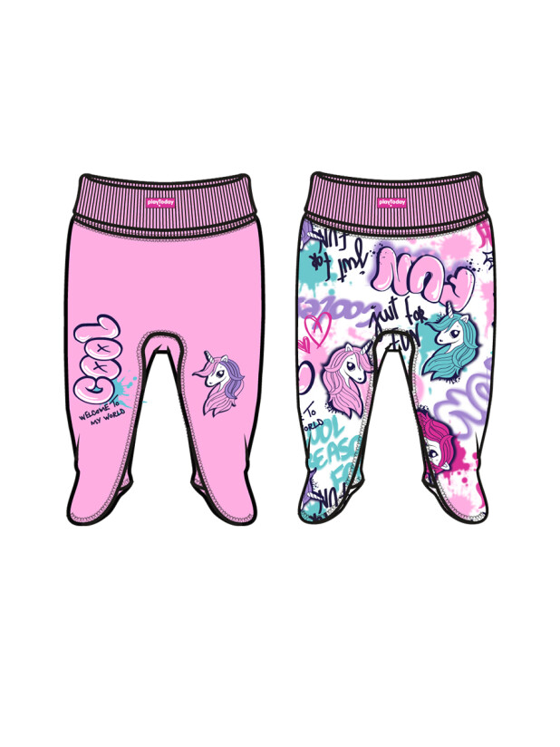 Ползунки детские трикотажные для девочек, 2 шт в комплекте 32424005