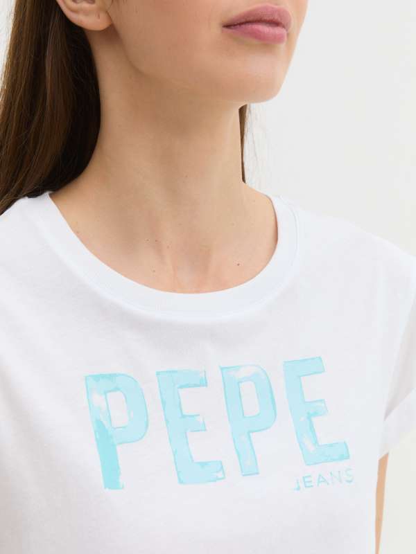 Женская футболка JANET PL505836/3936834, белый PEPE JEANS купить по оптовым и розничным ценам