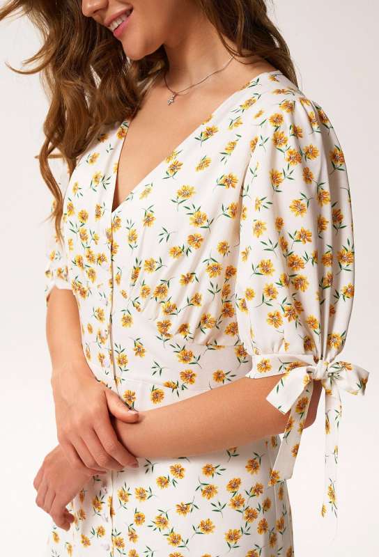 Платье KaVari 1042 ромашки KaVari купить по оптовым и розничным ценам