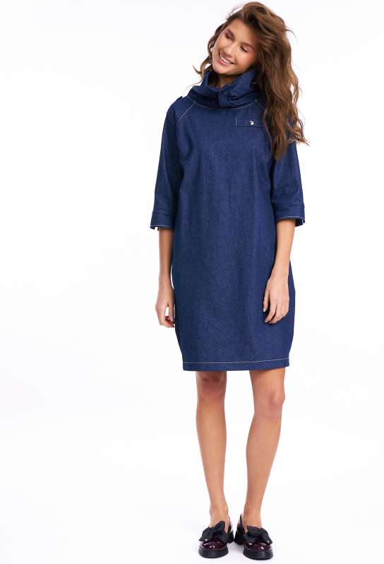 Платье KaVari 1018 синий джинс KaVari купить по оптовым и розничным ценам