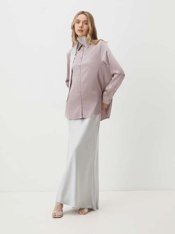 Женская блузка MLY2319-1/3887543, коричнево-розовый MAISON DAVID купить по оптовым и розничным ценам