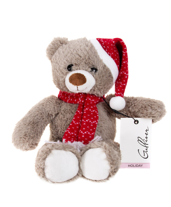 Мишка в колпаке и шарфе, 35 см, мягкая игрушка Gulliver, коллекция Holiday 81-HK0159A1A Gulliver toys купить по оптовым и розничным ценам