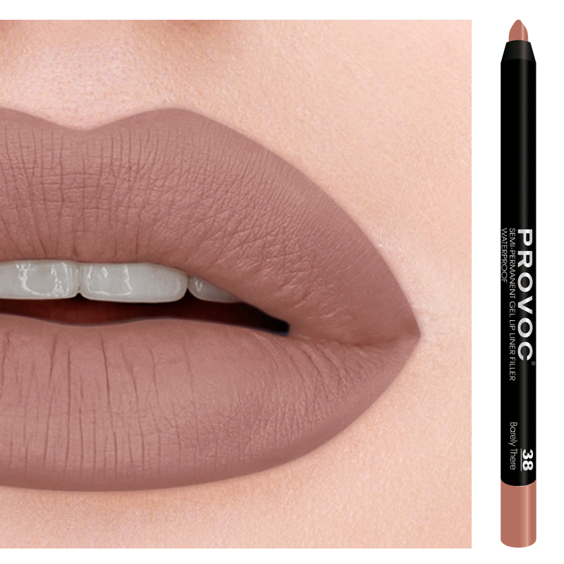 Подводка гелевая в карандаше для губ, 38 карамельный / Gel Lip Liner Barely There PROVOC купить по оптовым и розничным ценам