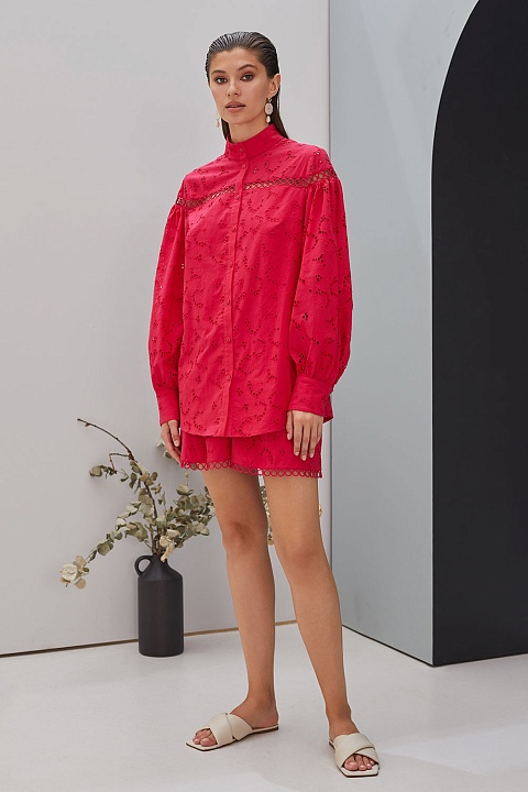 Рубашка 55351-2 Фуксия