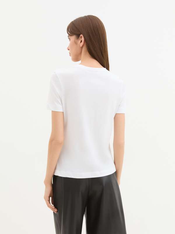 Женская футболка FANCY LOGO T-SHIRT 3BGP046138A/4250422, белый Marciano by Guess купить по оптовым и розничным ценам