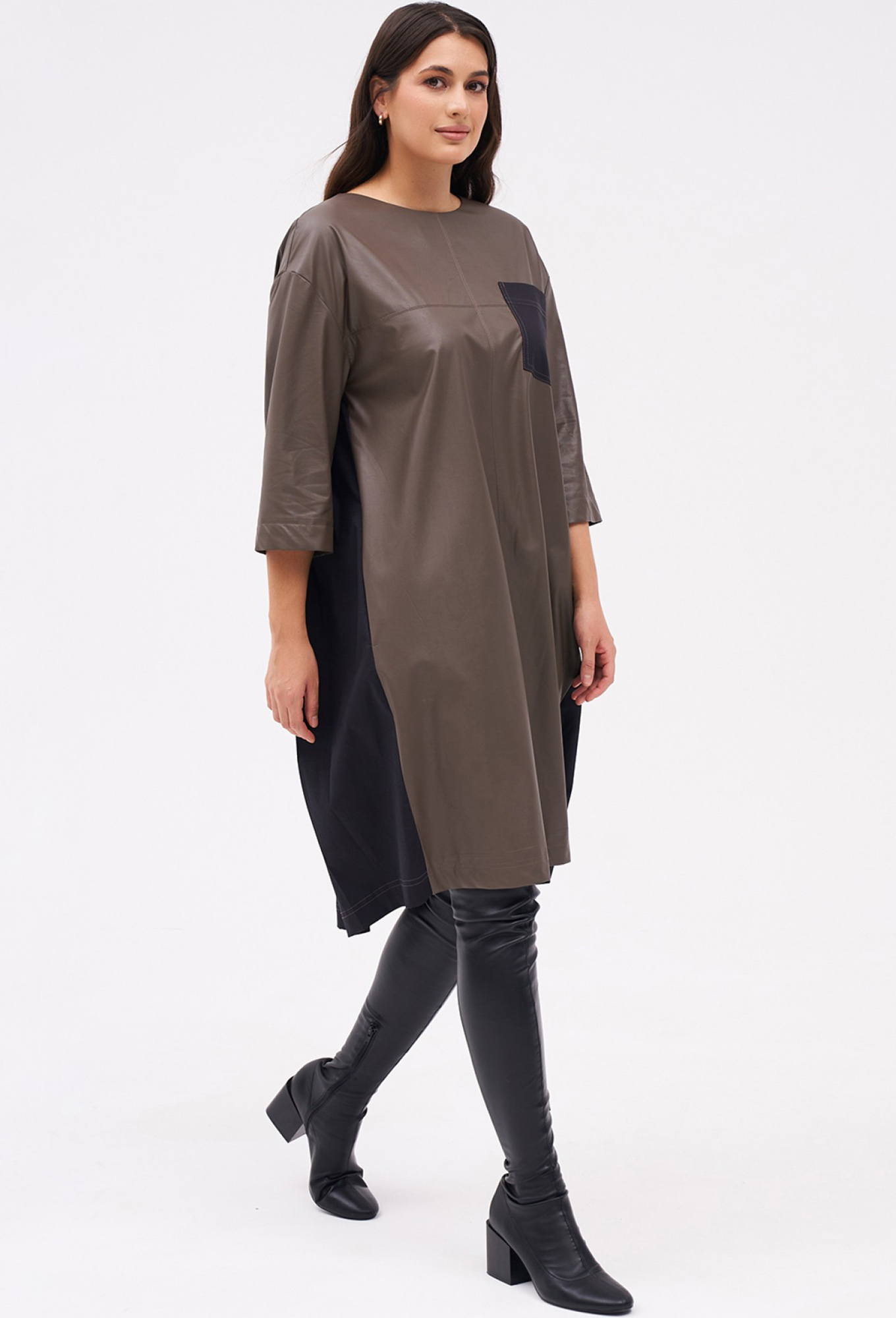 Платье KaVari 1096 коричневый KaVari купить по оптовым и розничным ценам