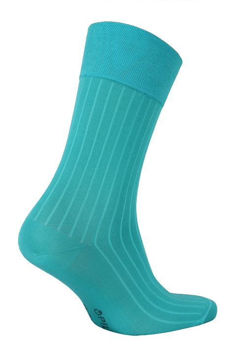 Мужские носки Premium "в рубчик" Морская волна OPIUM купить по оптовым и розничным ценам