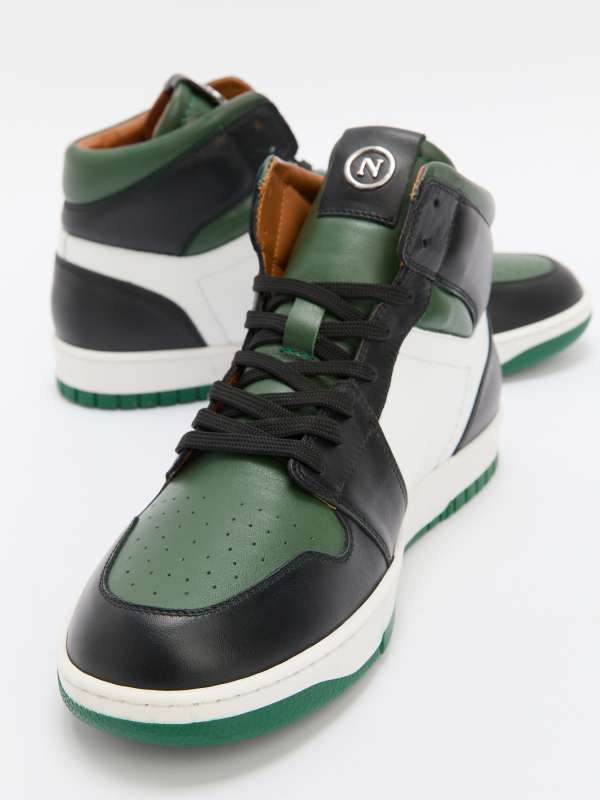 Мужские высокие кеды 04/329/07 (K)/4518290, темно-зеленый NOBLER купить по оптовым и розничным ценам