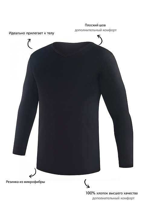 Мужская футболка EB32 Черный Uniconf купить по оптовым и розничным ценам