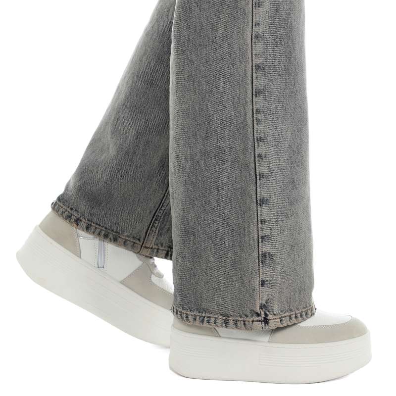 Женские высокие кеды 6 5100/3991269, светло-серый J.J.DELACROIX купить по оптовым и розничным ценам