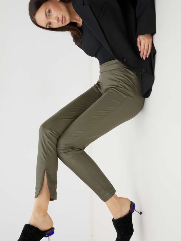 Женские брюки NATALI/4004817, хаки CALZETTI купить по оптовым и розничным ценам