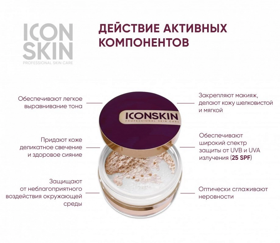 BB-пудра минеральная / Smart Glow Star 10 гр ICON SKIN купить по оптовым и розничным ценам