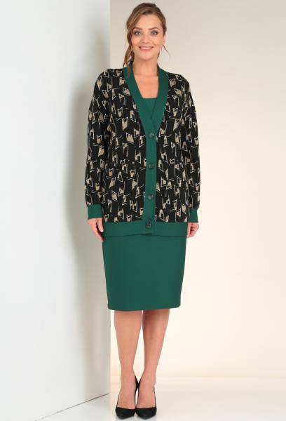 Комплект Viola Style 5495 зелёно-чёрный Viola Style купить по оптовым и розничным ценам