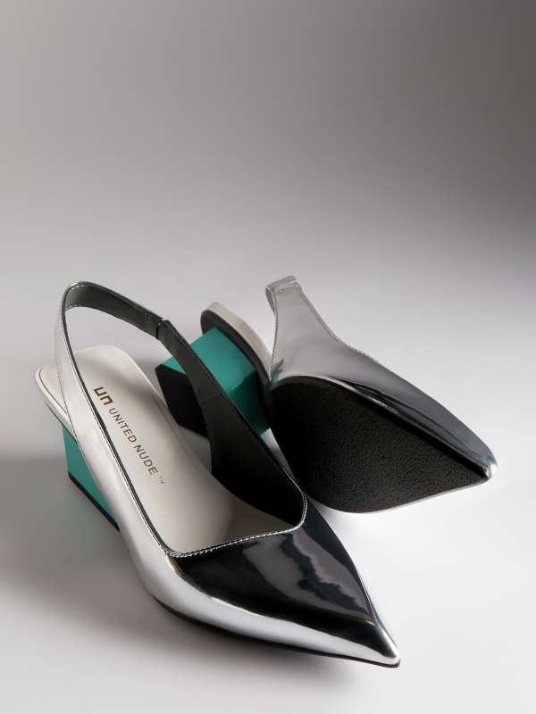 Женские туфли с открытой пяткой (слингбэк) Raila June Raila June/4478645, серебряный UNITED NUDE купить по оптовым и розничным ценам